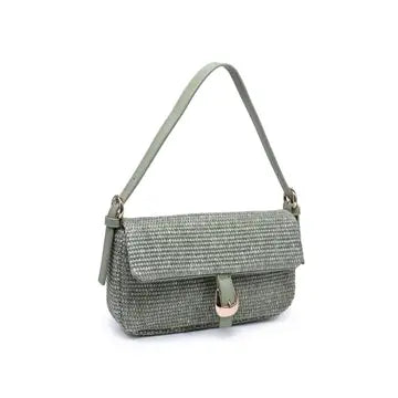 Gloria Straw Crossbody Sage