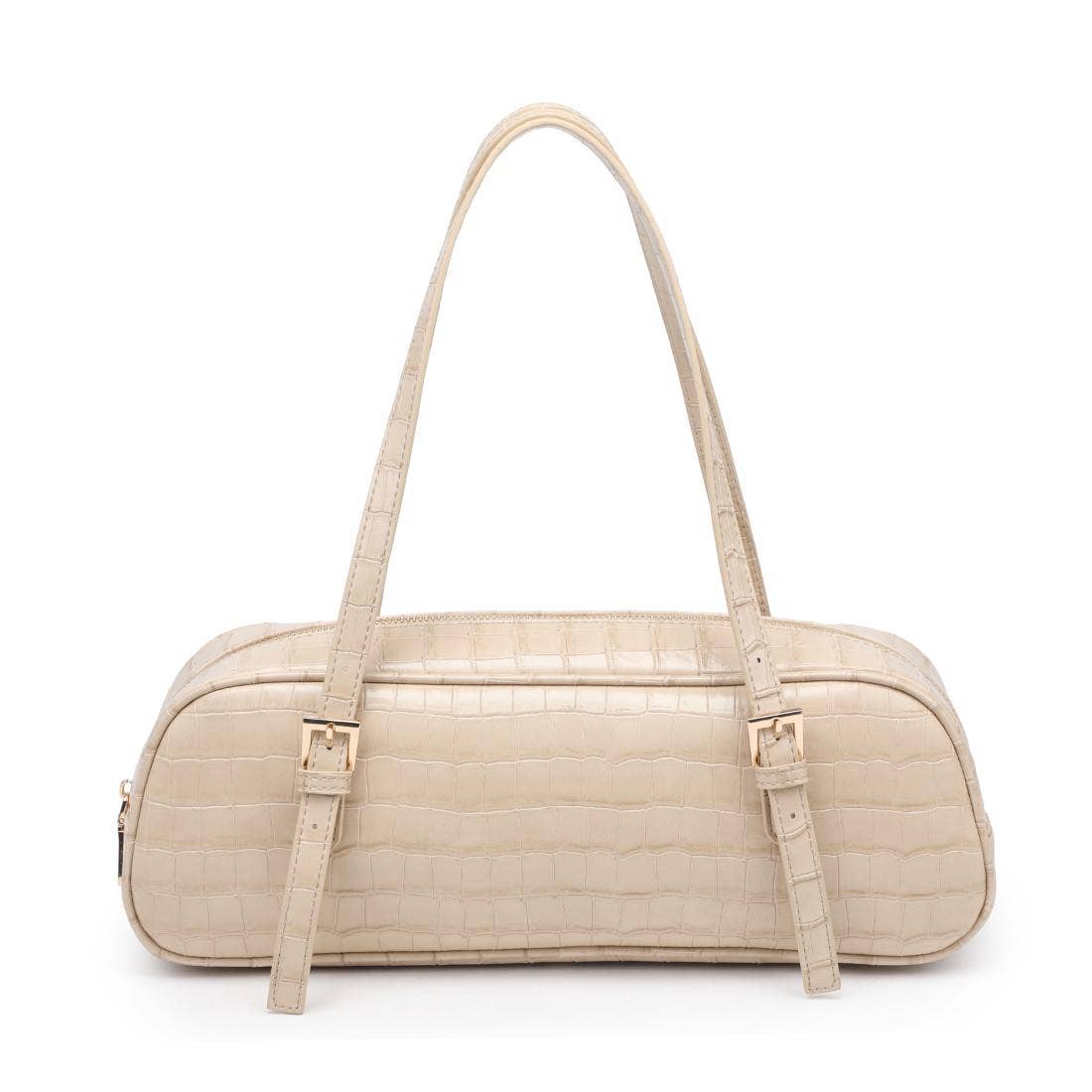 Athena Vegan Leather East West Shoulder Bag – Nude