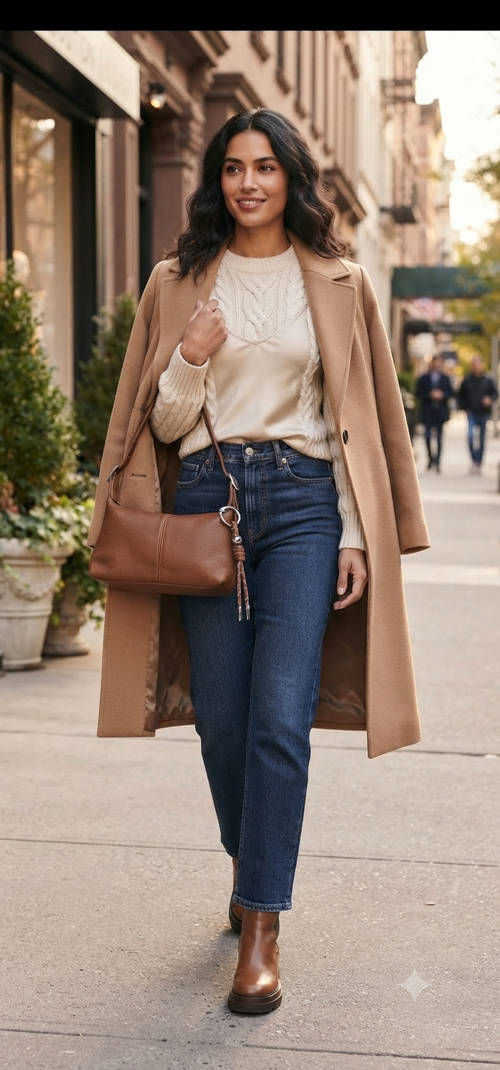Annette Vegan Leather Shoulder Bag – Cognac
