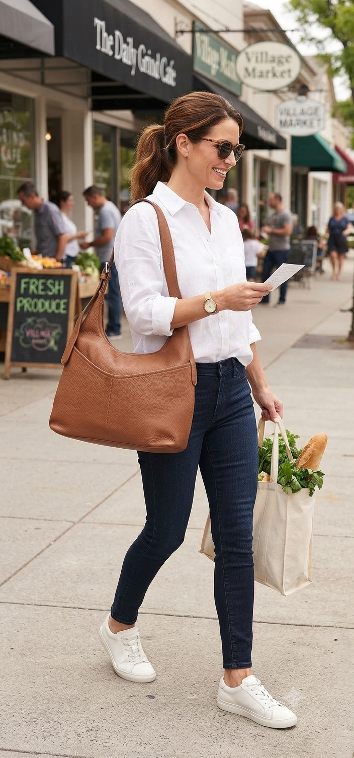 Riley Vegan Leather Hobo Shoulder Bag – Brown
