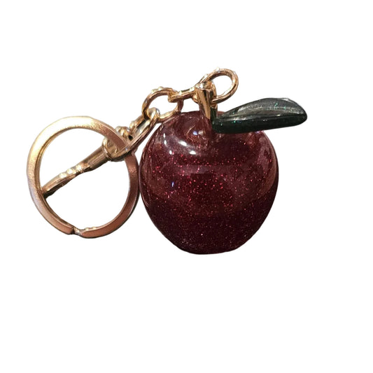 Big City Apple Bag Charm – Red