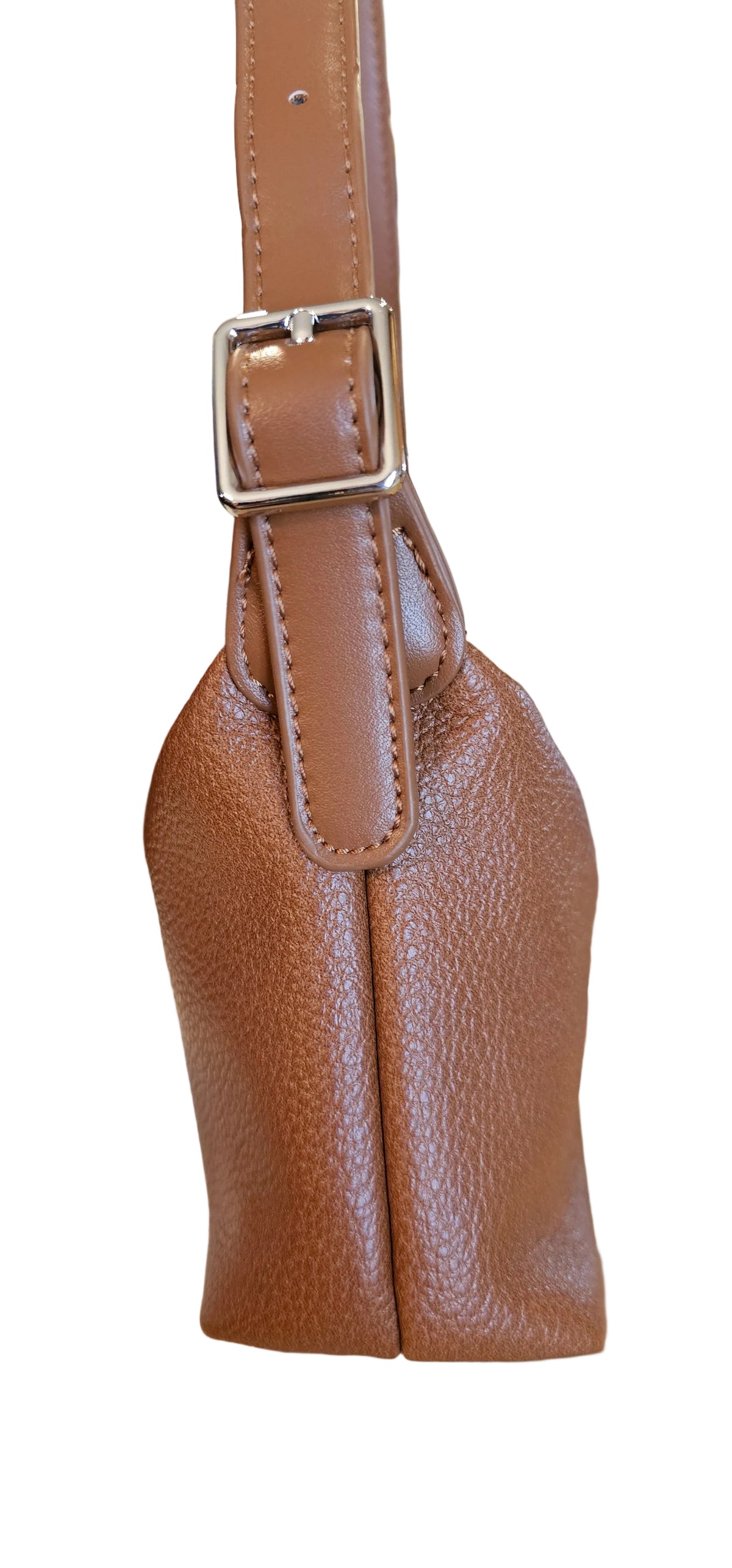 Annette Vegan Leather Shoulder Bag – Cognac