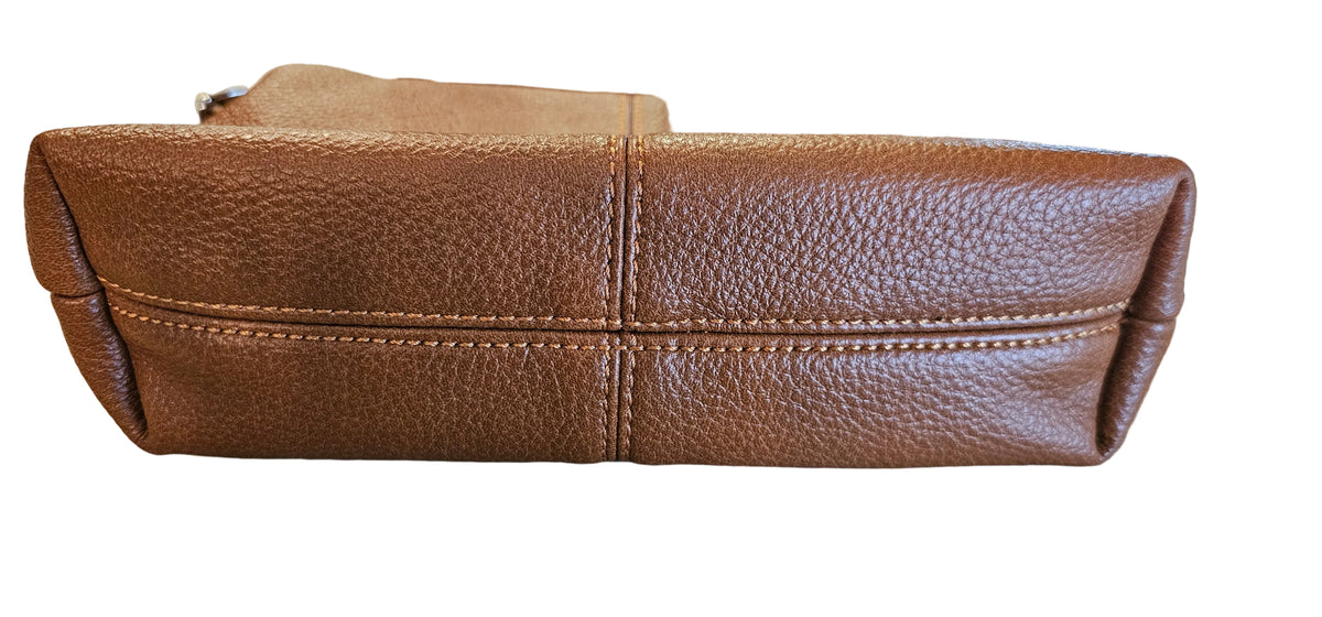 Annette Vegan Leather Shoulder Bag – Cognac
