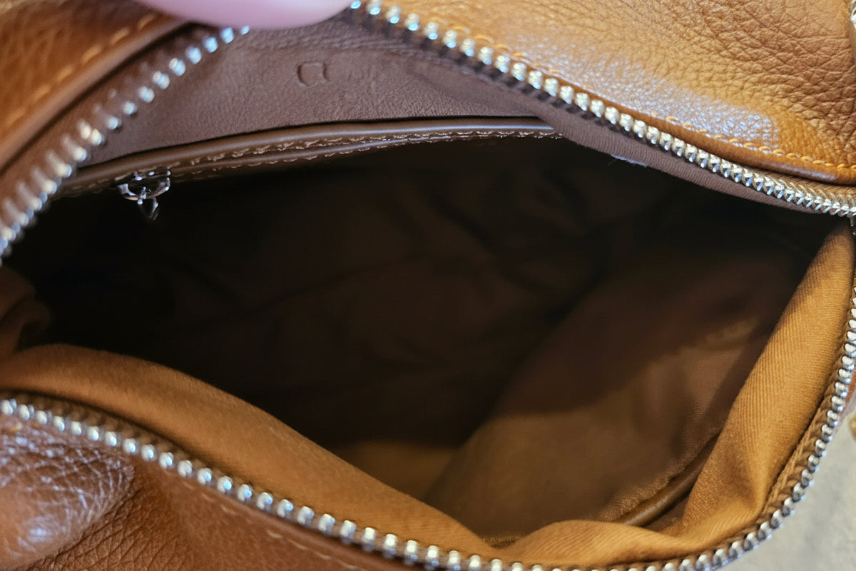 Annette Vegan Leather Shoulder Bag – Cognac