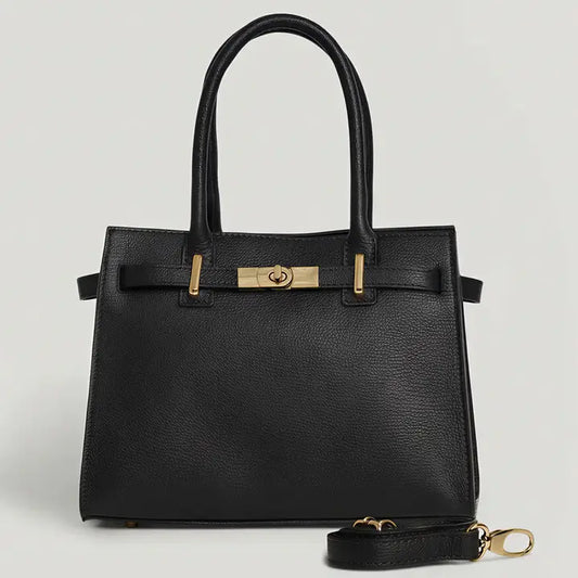 Milan Top Handle Satchel Nero