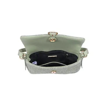 Gloria Straw Crossbody Sage