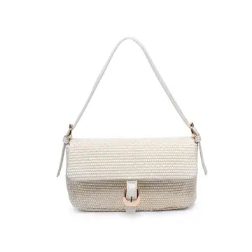 Gloria Straw Crossbody Ivory