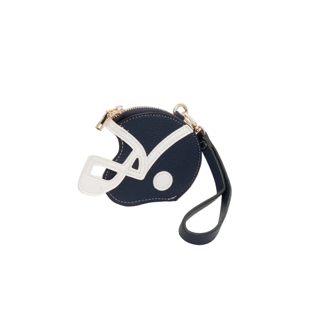 Game Day Football Helmet Coin Purse Wristlet – Navy