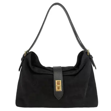 Turin Suede Shoulder Bag Sable