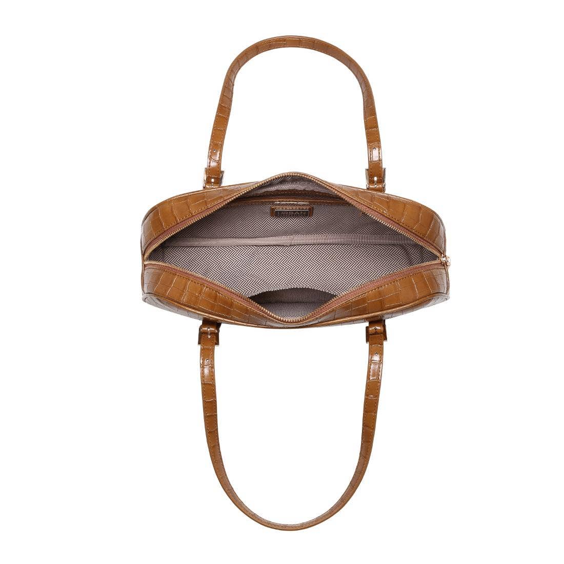 Athena Vegan Leather East West Shoulder Bag – Cognac