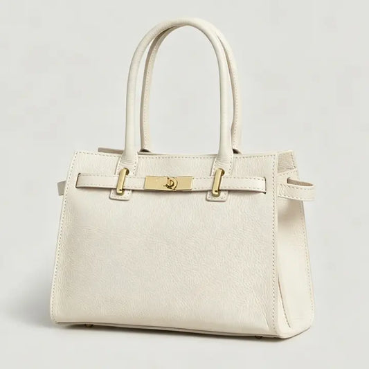 Milan Top Handle Satchel Latte