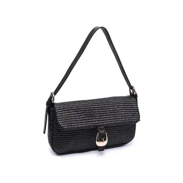 Gloria Straw Crossbody - Chocolate