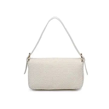 Gloria Straw Crossbody Ivory