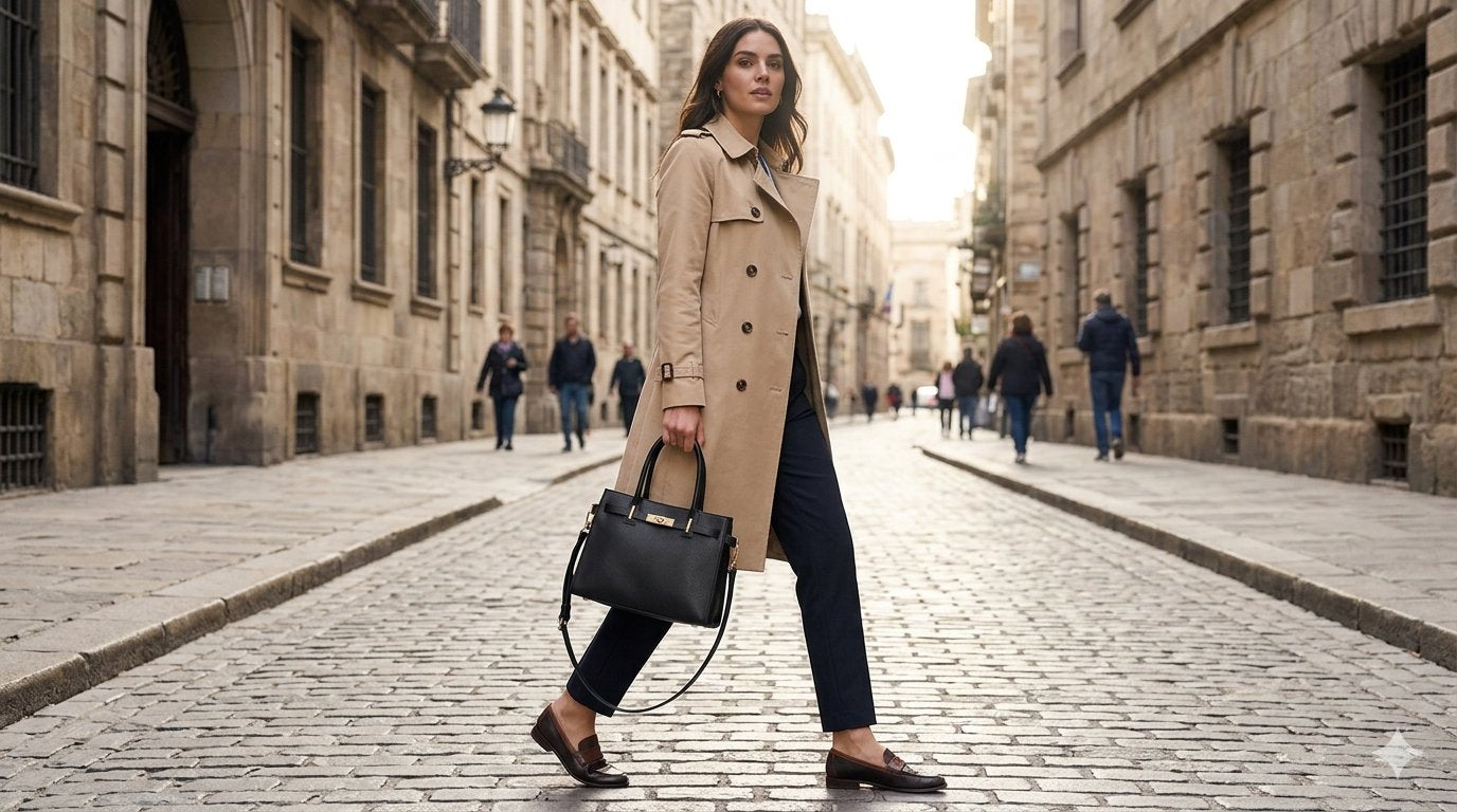 Milan Top Handle Satchel Nero