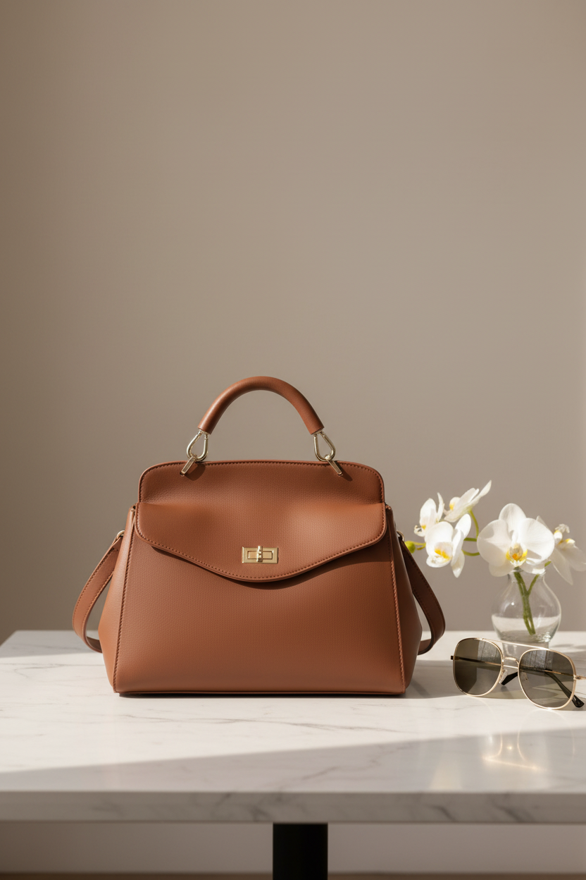 Liza Crossbody Chocolate Lifestyle